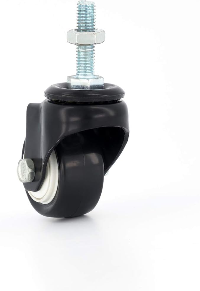 درافل عجلات دورافيل شديدة التحمل، 4 عجلات دوارة مزودة بمكابح - قدرة تحمل 200 كجم، عجلات دوارة من مطاط البولي يوريثان بقطر 40 مم - Image 5